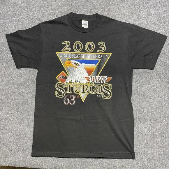 Sturgis 2003 t shirt men Biker Sz Med eagle dreamcatcher South Dakota SD VTG